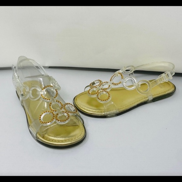 NIB**STUART WEITZMAN***US 2 Gold Clear***$68 - Picture 3 of 10